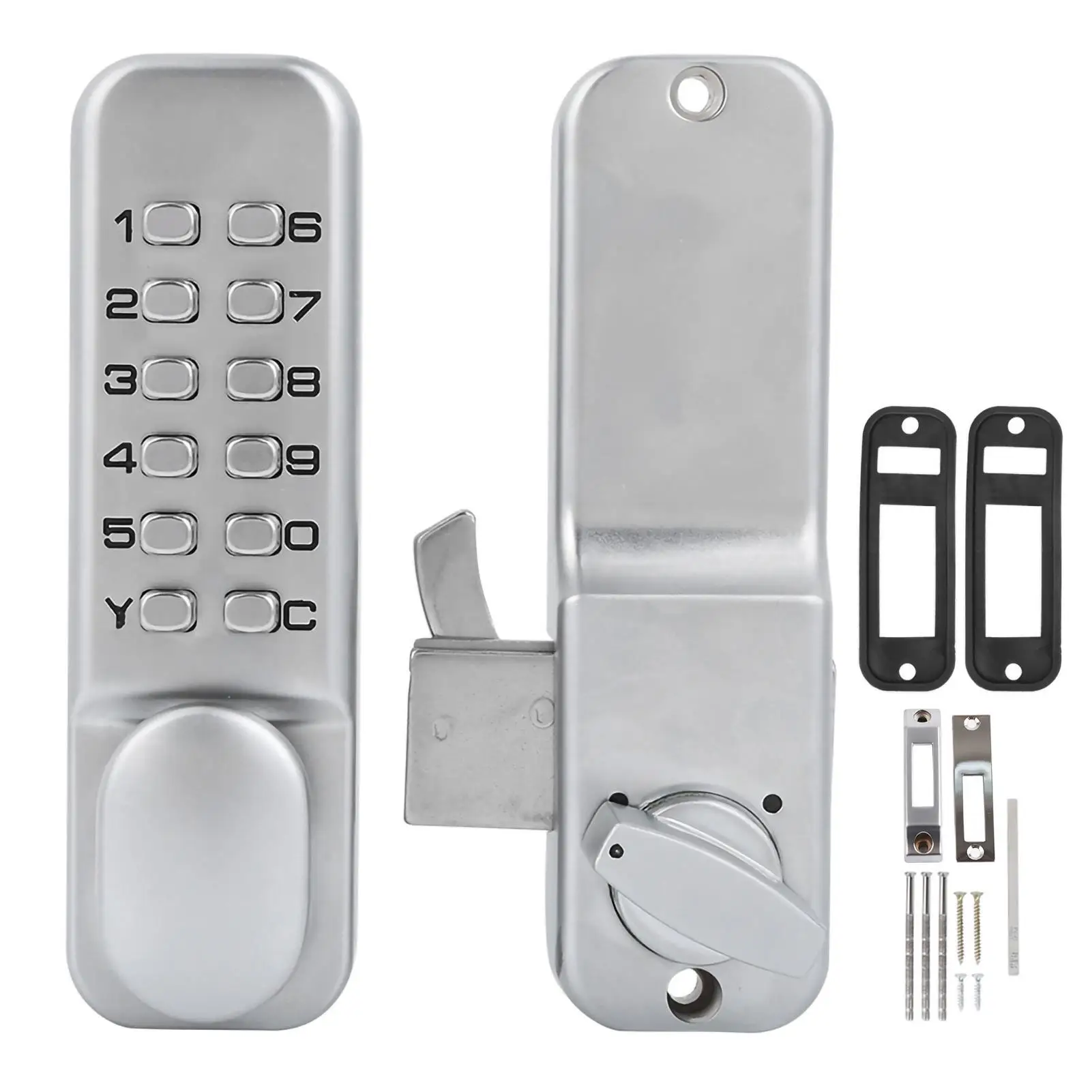 1-11 Digit Keyless Mechanical Combination Lock for Sliding Doors - Secure Access for kitchen , Office & Home