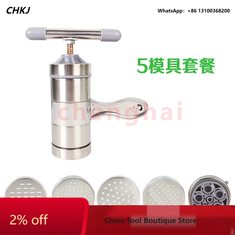 Wholesale of household manual stainless‑steel pasta makers, small‑size home noodle machines and hand‑crank noodle presses