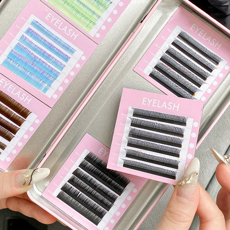 Empty Magnetic Fake Eyelash Storage Box With 6 Diskettes False Eyelash Holder Case Container Travel Pallet Lash Holder