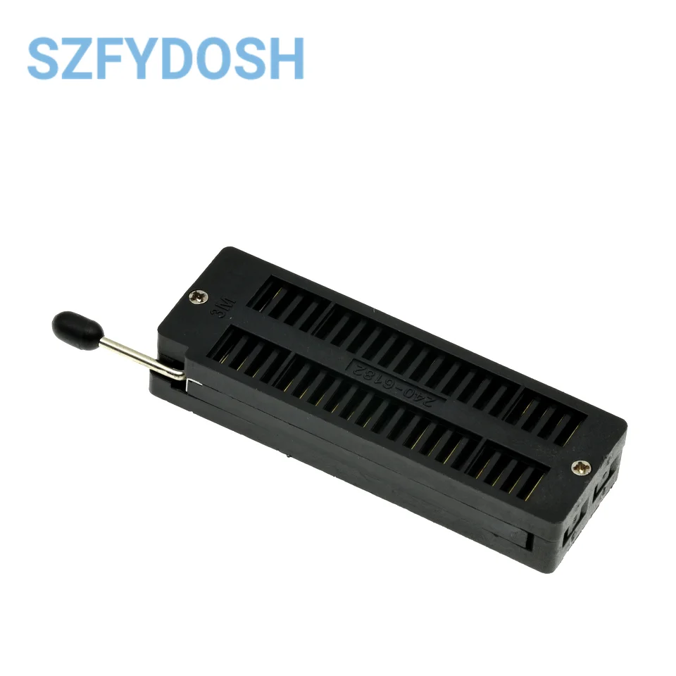 1pcs High quality DIP 40 Pin 40Pin PLC Universal ZIF IC Socket Black