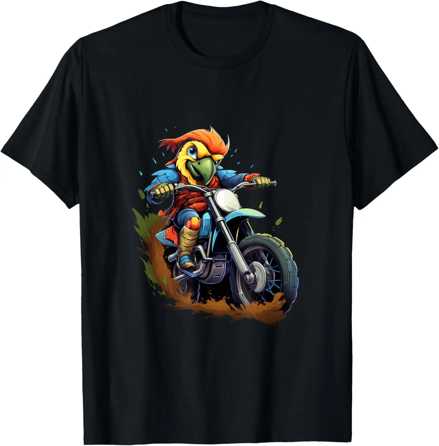 

Мотоциклетная футболка Parrot Dirt Biker Motocross Dirt Bike Rider