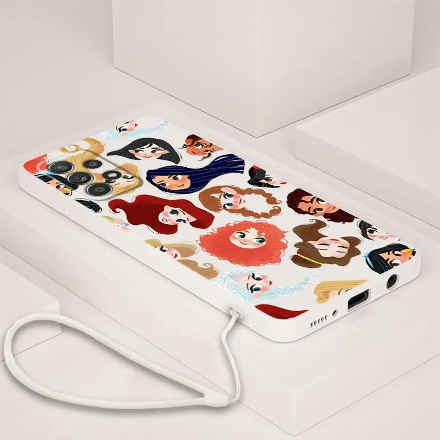 ديزني الأميرة لينة غطاء الهاتف حقيبة لهاتف سامسونج غالاكسي A30s A53 A50 A56 A05 A03 A02s A04 A06 A20s A71 A73 #5