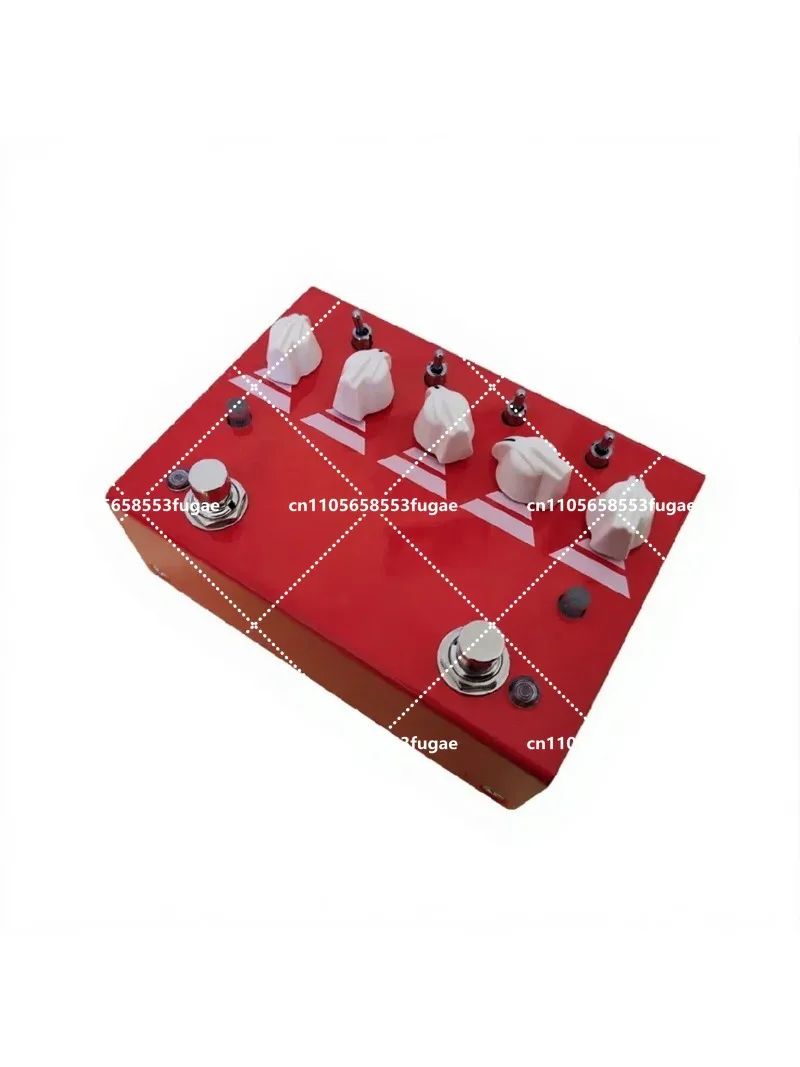 Guitar Distortion Pedal, Classic Distortion Effect Pedal, True Bypass, Red