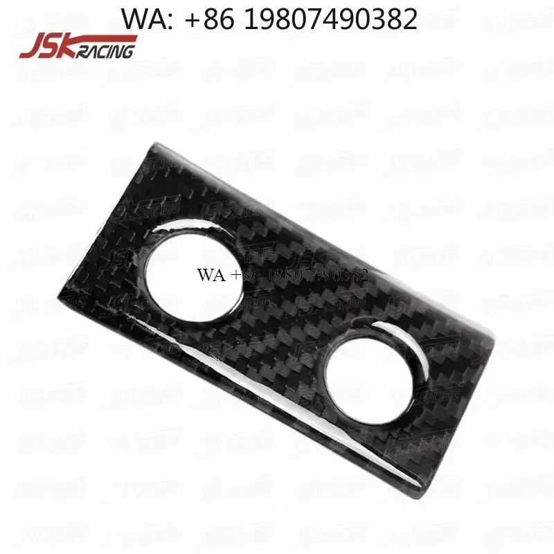 Wmwmnu Dry Carbon Fiber Interior Trim for 458 Italia Spider 2011-2013 Glove Compartment Lift Switch Surround Cover