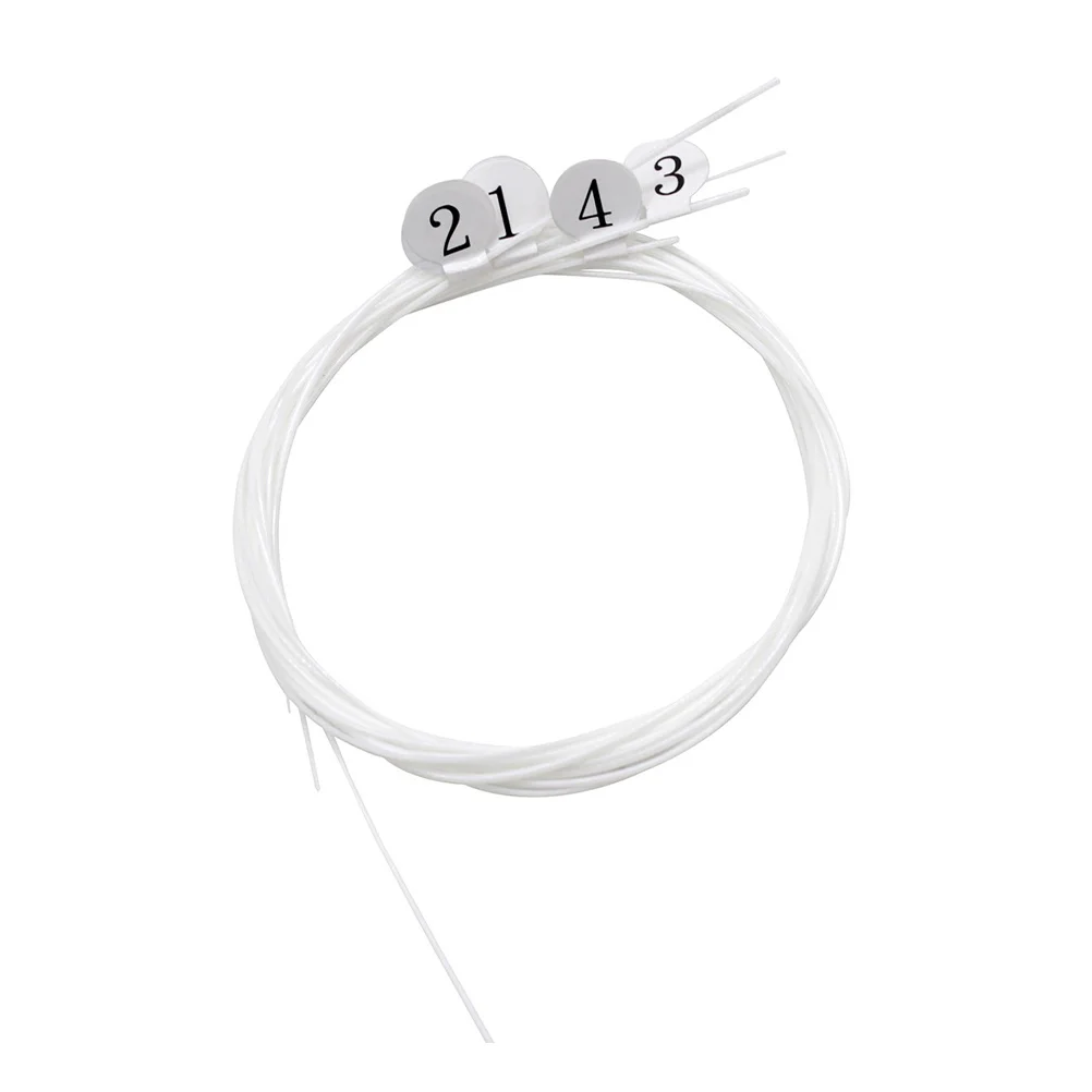

4pcs Ukulele Strings Nylon Material Clear Tone Sustain Replacement Set Durable String Accessories Instrument Parts