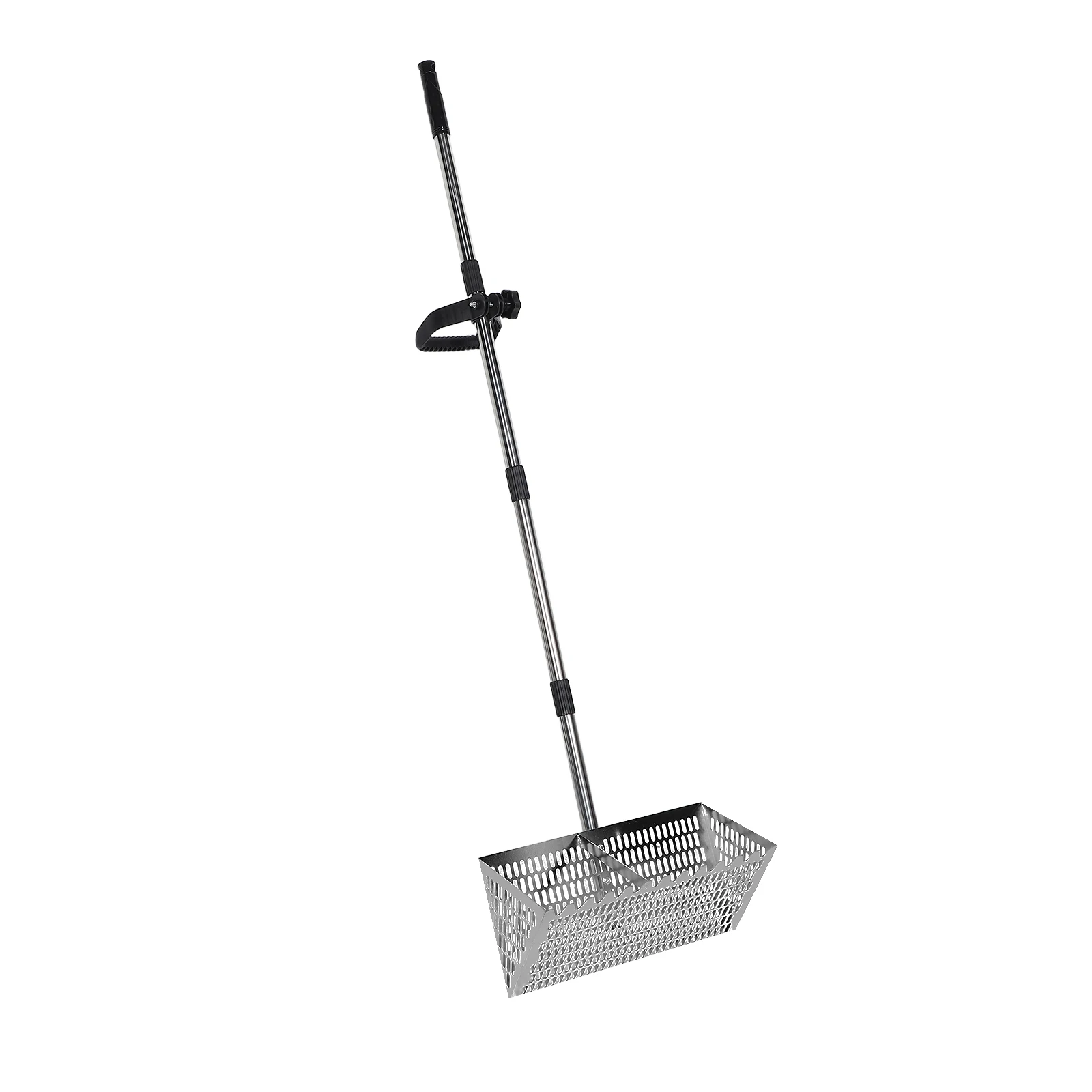 

Detachable Carbon Steel Beach Sand Sifter Tool with Scoop for Shell Collecting Treasure Hunting Portable Metal for Beach