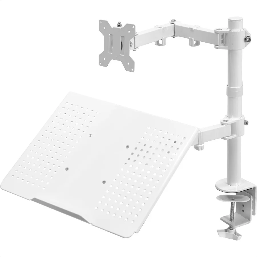 

VIVO Fully Adjustable 13 to 32 inch Single Computer Monitor and Laptop Desk Mount Combo Stand with Grommet Option Fits up to 17