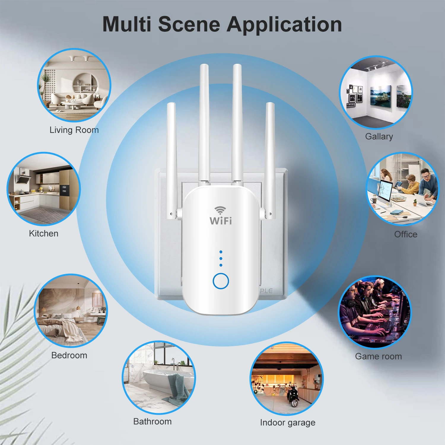 1200Mbps Dual Band 2.4G & 5GHz WiFi Extender 802.11AC WiFi Repeater Krachtige Draadloze Router/AP AC1200 Wlan Wi-Fi Bereik Versterker