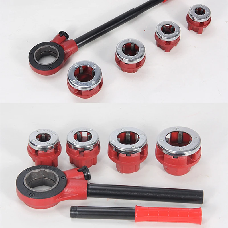 

63 Type Electric Wrench New Durable 4-2 inches Manual Threading Machine Tap Die Charge Power Supply Electric Tool Pipe Threading
