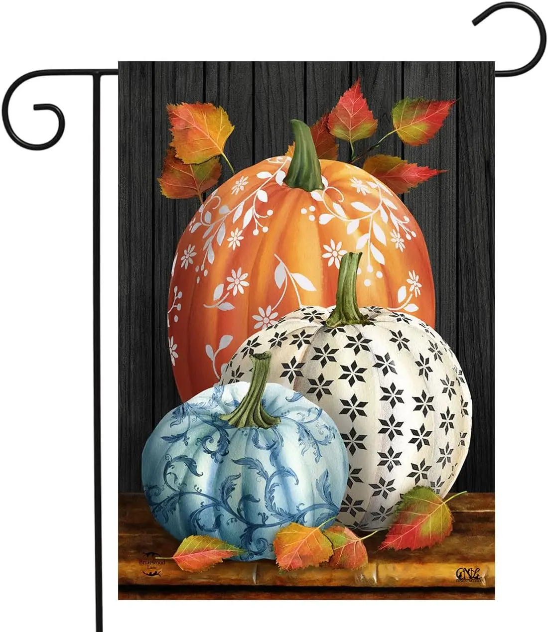 Elegant Pumpkins Fall Garden Flag 18