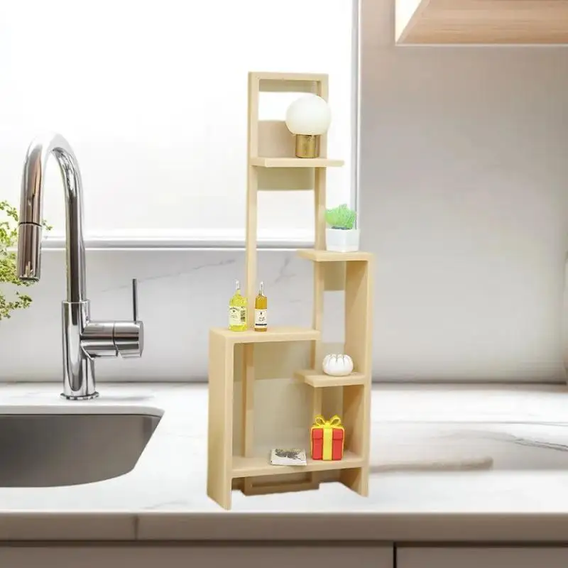 

Attractive 1Pc Chinese Style Mini Storage Rack Display Stand, Perfect for 1:12 Dollhouse Accessory