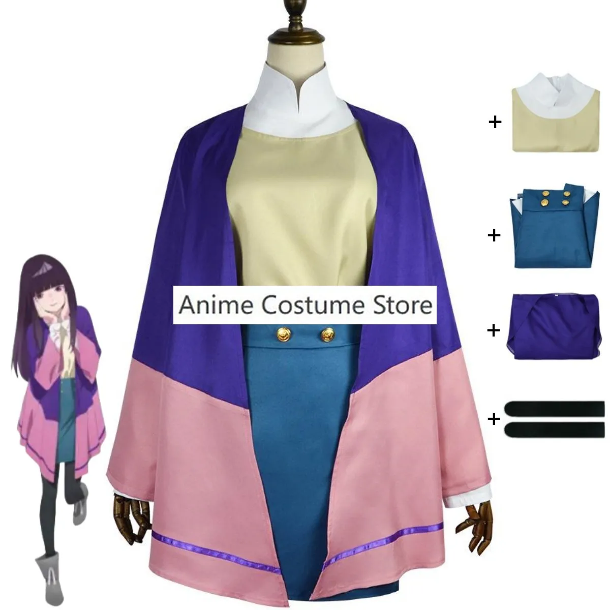 

Anime Jellyfish Can't Swim in The Night Kim Anuuku Mei Takanashi Cosplay Costume Coat Skirt Uniform Woman Kawaii Daily Suit