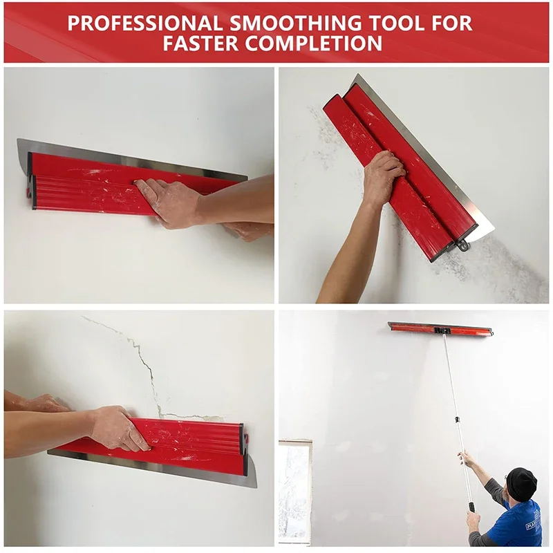 Drywall Smoothing Spatula Skimming Flexible Blade Painting Finishing Skimming Blades Building Tool Wall Plastering Tools 25/40CM