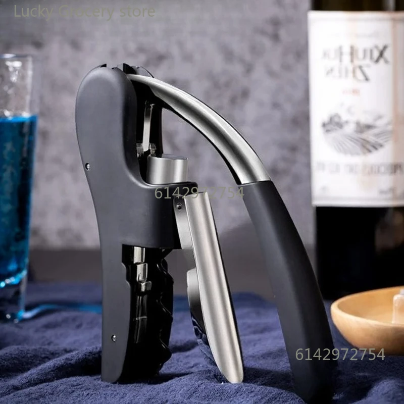 Weinflaschenöffner, Weinflaschenhebel, Schraubenzugöffner, bester manueller Korkenzieher im Kaninchenstil