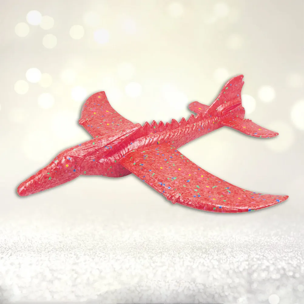2Pcs Foam Airplane Pterosaur Shape Throwing Circle Flying Outdoor Sports Plane Relax Fun Hand Eye Coordination