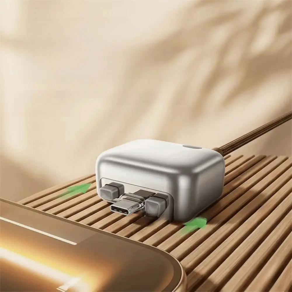 140W Auto Stop Charging Adapter Type-C Overcharge Protection Full Charge Separator Smart Auto-Disconnect Auto Power-Off