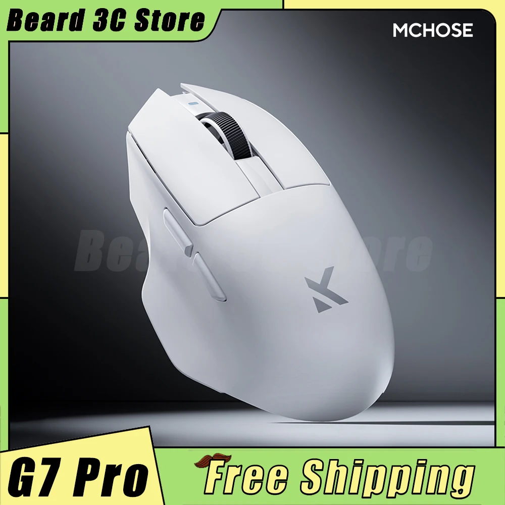 

MCHOSE G7 Pro Mouse Tri Mode Wireless Mouse Custom Paw3395 Long Battery Life Ergonomics Low Delay Gaming Mice PC Accessories