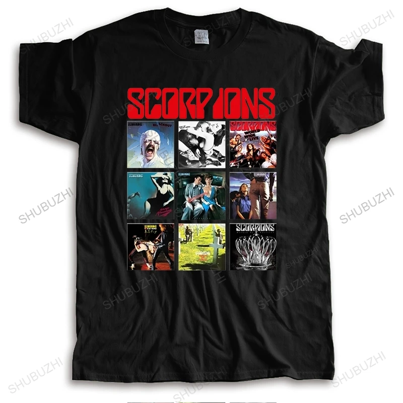 Men's Scorpions Tee 50TH ANNIVERSARY T-shirt Male Short Sleeve Fashion Boy friend Father Day's Male Short Sleeve Boyfriend's