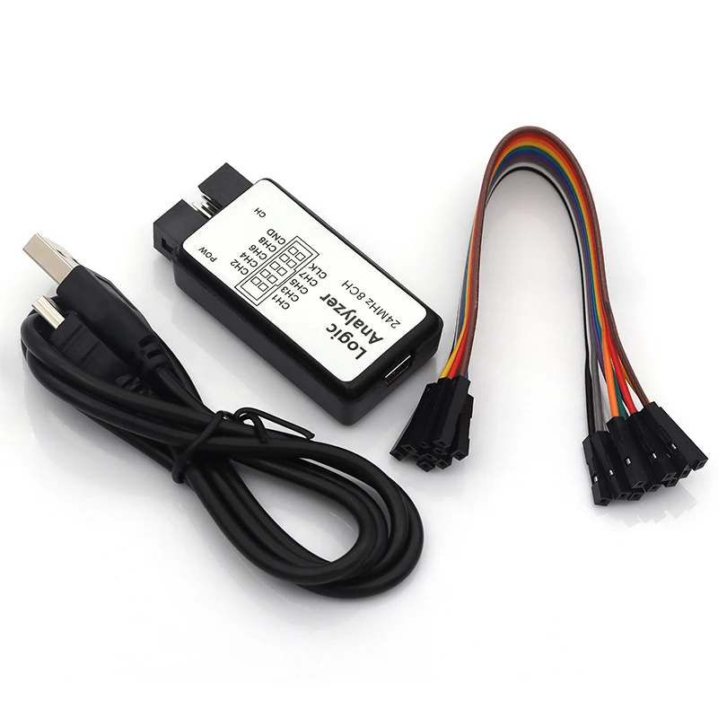 USB Logic Analyzer Microcontroller for ARM FPGA Debugger 8 Channels 24M Samples Set for Digital Electronics Testing ﻿ view 3