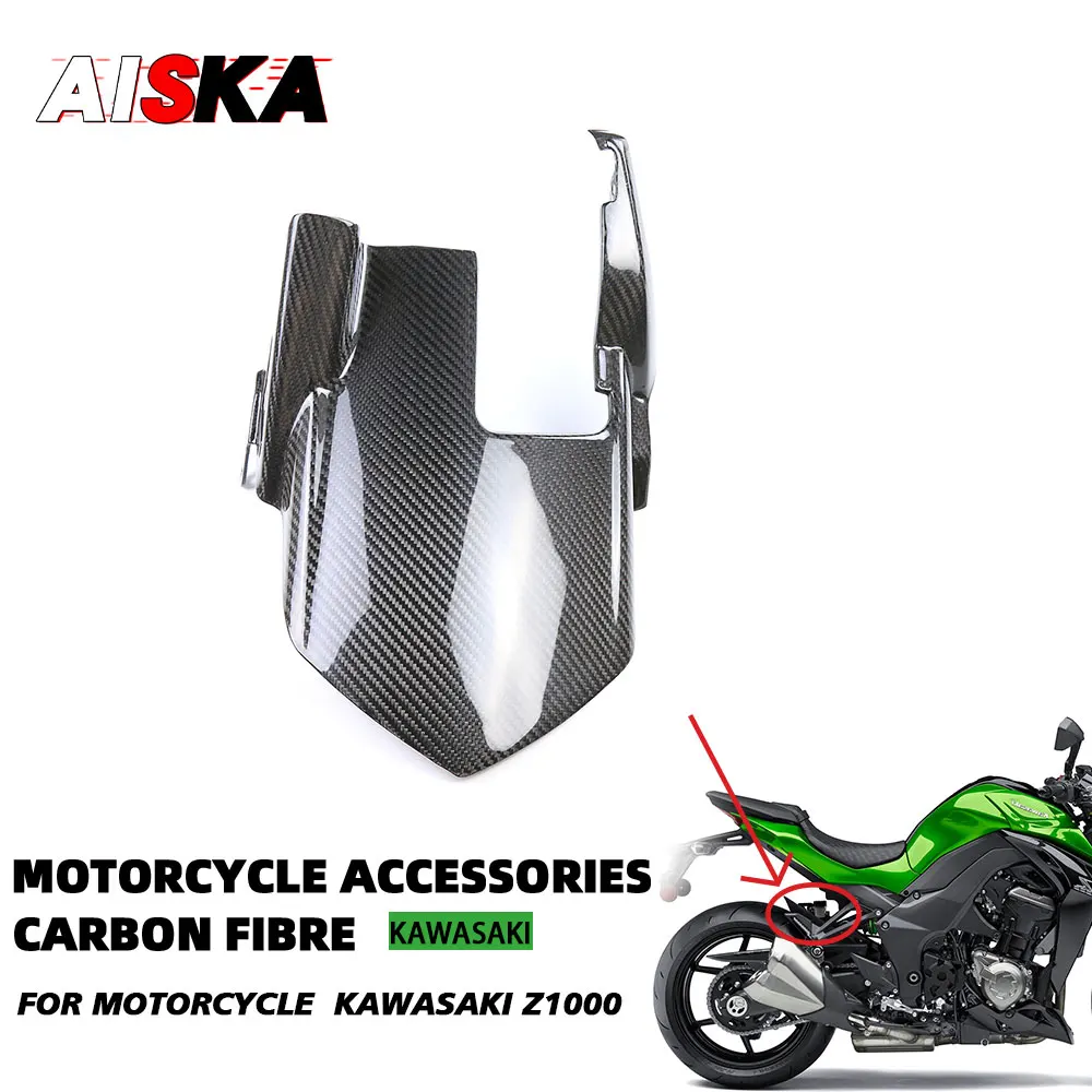 

For Kawasaki Z1000 Real Carbon Fiber Modified Rear Fender Rear Hugger Mudguard Kit Motorcycle Accessories 2014 - 2018 2019 2020