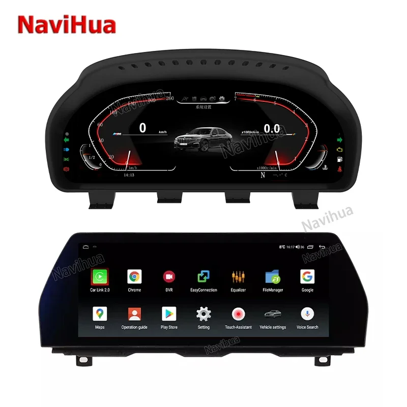 IPS LCD Digital Touch Screen Car Radio GPS Navigation for BMW 5 Series F10 F11  fun screen Harman LCD Display Instrument Cluster