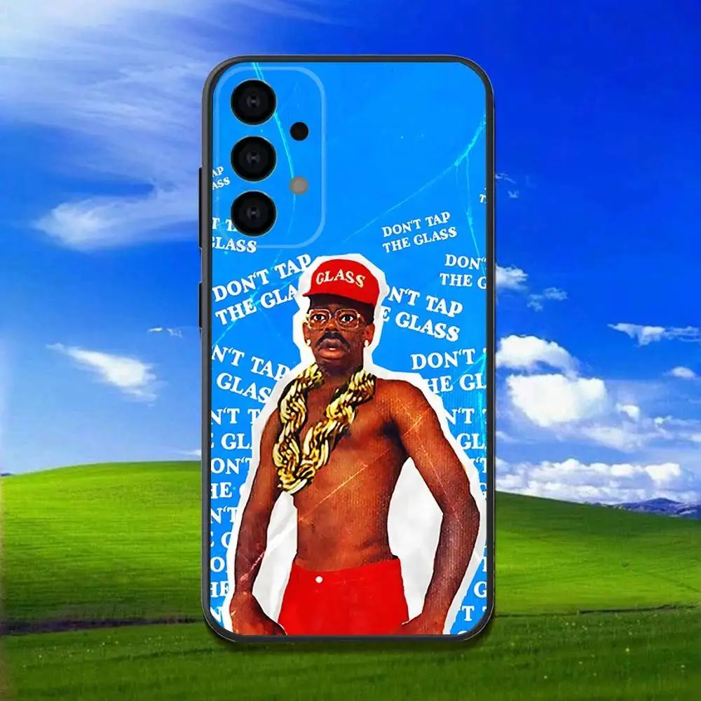 Casing Ponsel Don t Tap the Glass T-Tyler untuk Samsung Galaxy A13,A21s,A22,A31,A32,A52,A53,A71,A80, Cangkang Hitam Lembut