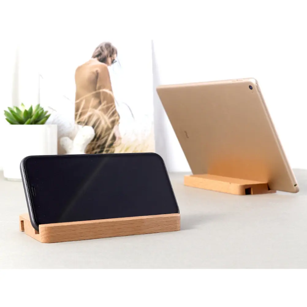 Holz-Handyhalterung Universeller Kompakter Leichter Desktop-Handyhalter für …
