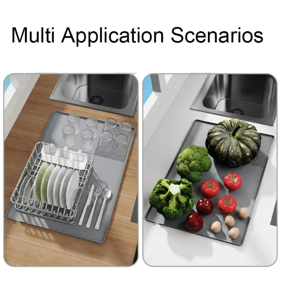 Home Coffee Machine Table Mat Anti Slip Silicone Waterproof Matdrainage Device Coffee Shop Desktop Powder Pressing Accessories 5