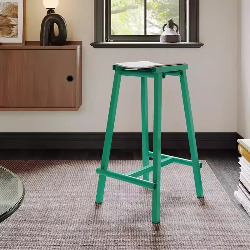 

# *a forNordic Простые высокие табуреты для дома со спинкой, обеденный стул, ресторан, кафе, остров, табурет, светлый роскошный креативный бар, переговоры C