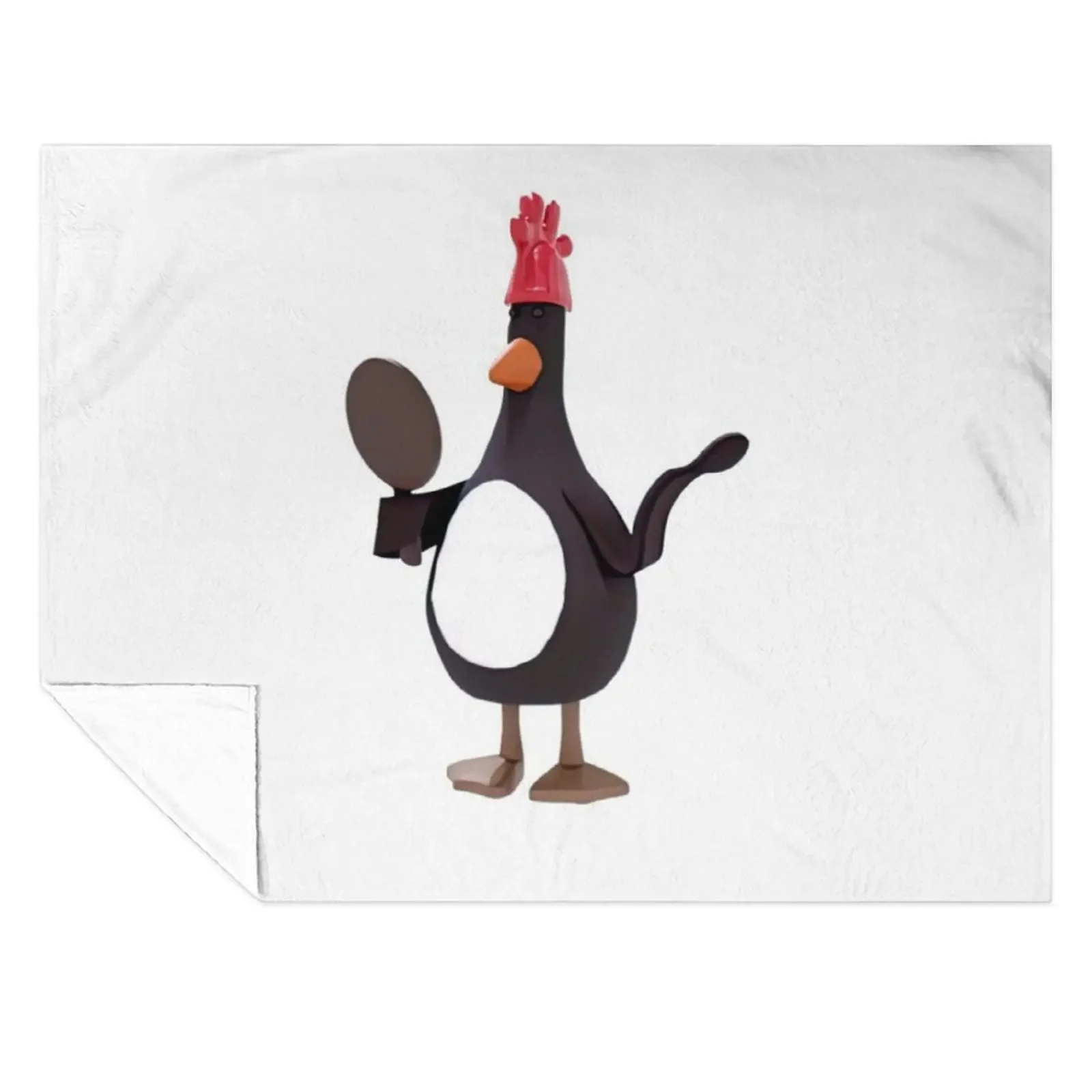 

Feathers McGraw - Funny penguin Throw Blanket Luxury Designer Bed linens Furrys funny gift Blankets