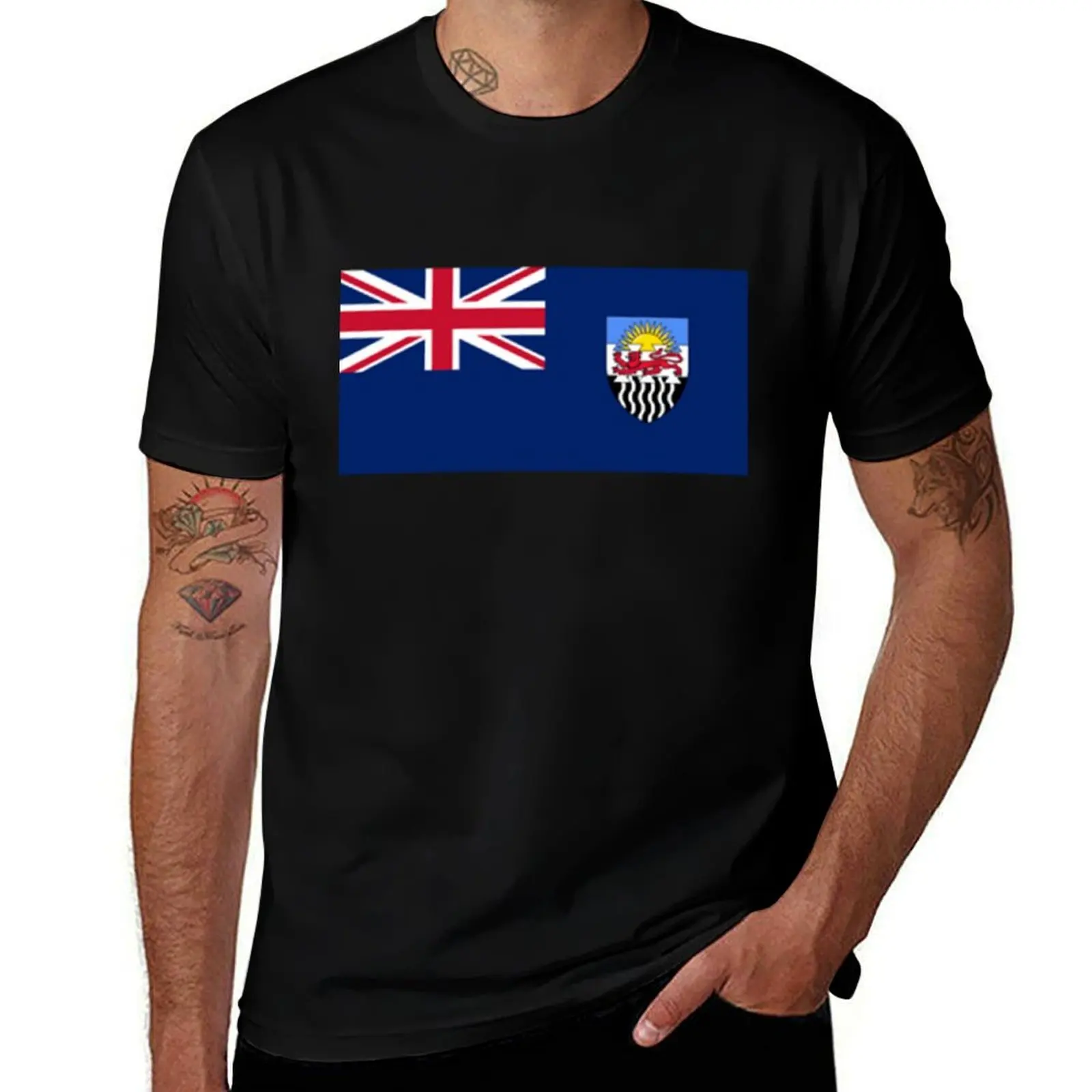 Flag of the Federation of Rhodesia and Nyasaland T-Shirt Independence Day Short Sleeve T-Shirt