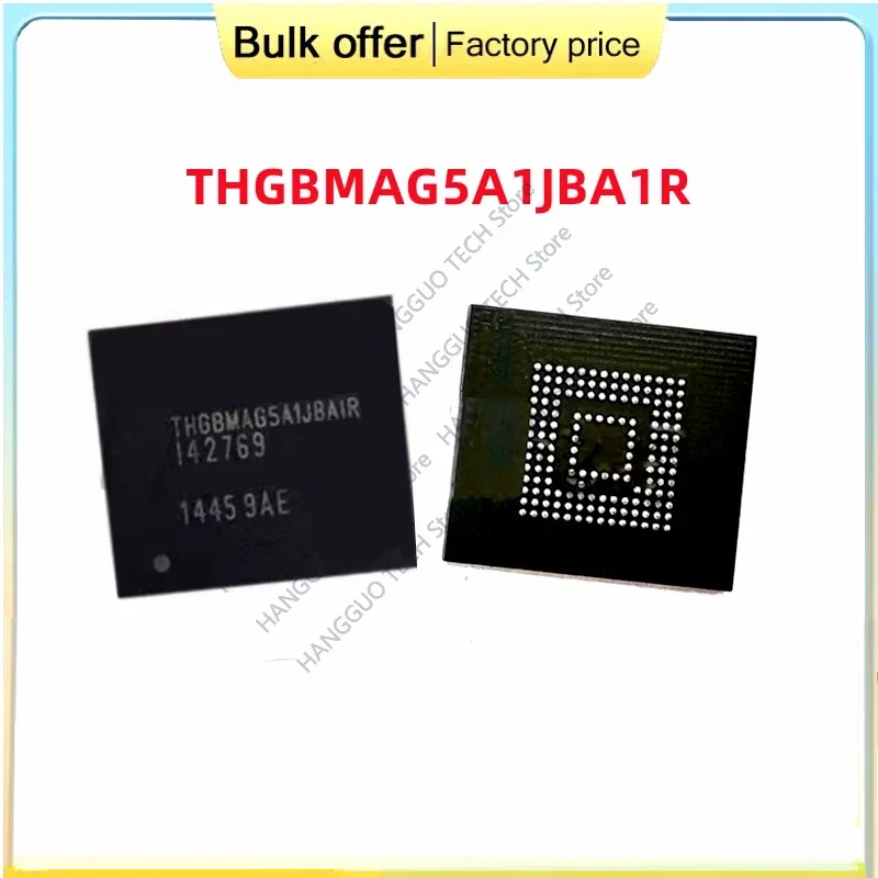 1-10pcs/Lot Original  THGBMAG5A1JBAIR 4GB EMMC BGA THGBMAG5A1JBA1R BGA-153 EMMC memory chip