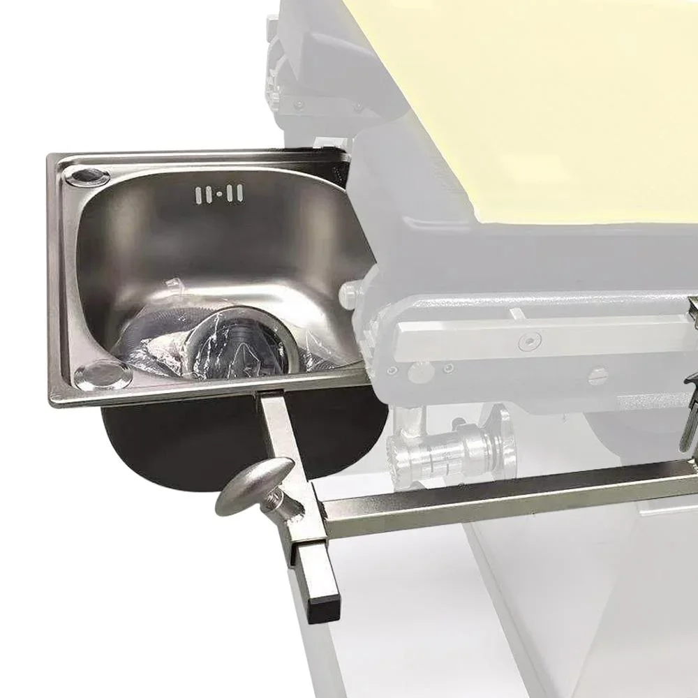 Hospital or Clinic Filth Basin Set with Pipe for Obstetric Table Gynecological Bed Urology Surgery Chair