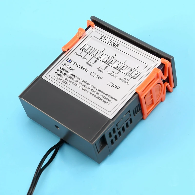 FULL-Stc-3008 인큐베이터 온도 조절기 습도계 제습기 Humidista 용 110-220V 듀얼 디지털 온도 조절기 온도 컨트롤러