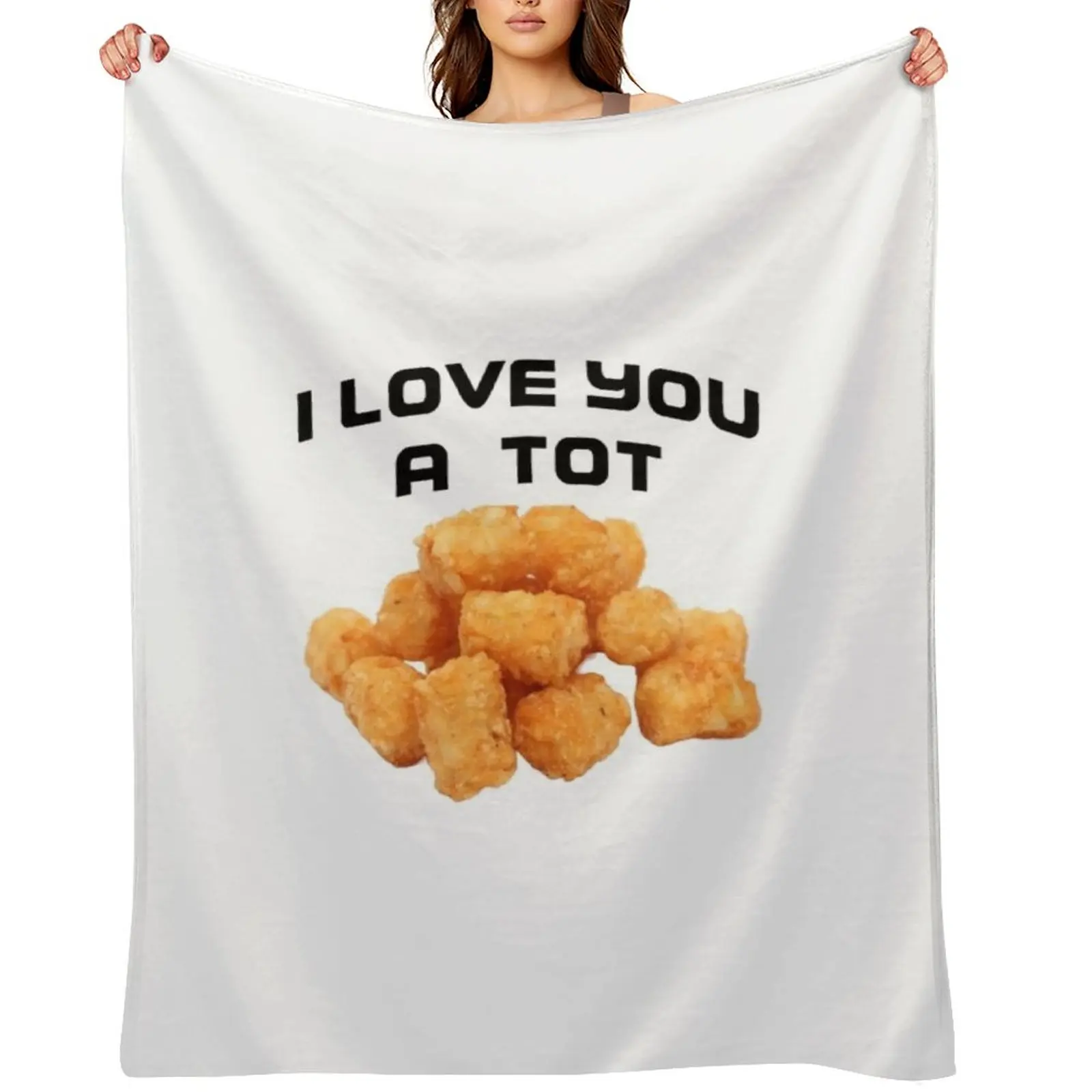 

Tater tots Throw Blanket Cute Soft Beds Furrys Warm Blankets