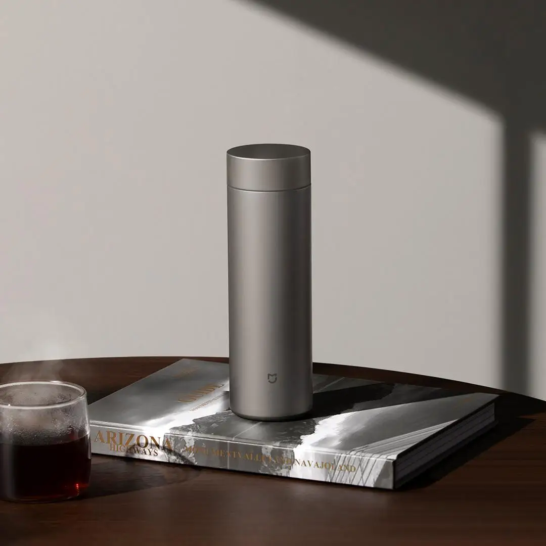 Xiaomi Mijia Thermosbeker Ti2 Puur titanium Materiaal 6-uur warm houden Medisch materiaal Reisdrank Thermosbeker 480 ml / 350 ml