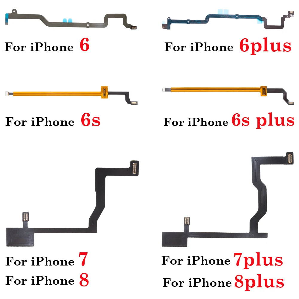 

Pop 1Pcs For IPhone 6 6s 7 8 Plus Home Touch ID Return Fingerprint Button Motherboard Interconnect Connector Extend Flex Cable