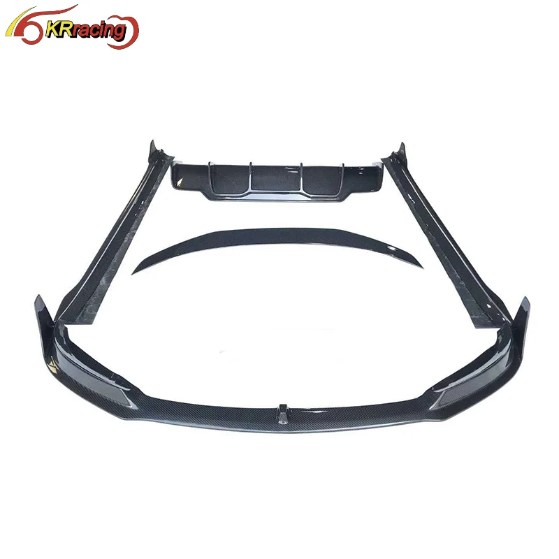 

suitable for Vorstein Style Dry Carbon Fiber Body Kit Front Lip Rear Diffuser Spoiler Side Skirts for Tesla Model 3 2016-2019