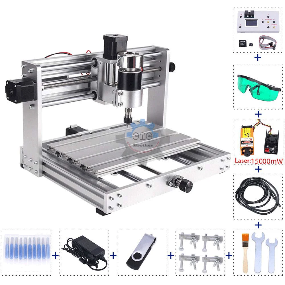 

Upgrade CNC 3018 Pro Max Metal Engraving Machine GRBL Control With 150W Spindle Motor Metal Laser Engraver Wood Craving Machine