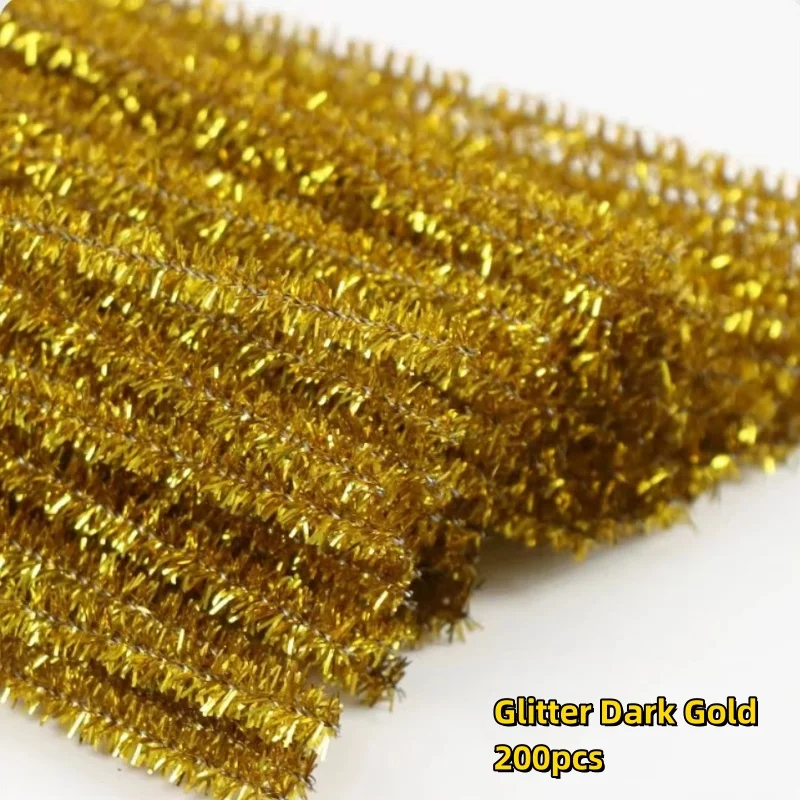 Yellow series Pipe Cleaners Craft Supplies Chenille Stems for Kids DIY Art Craft Projects, 0.6cmX30cm