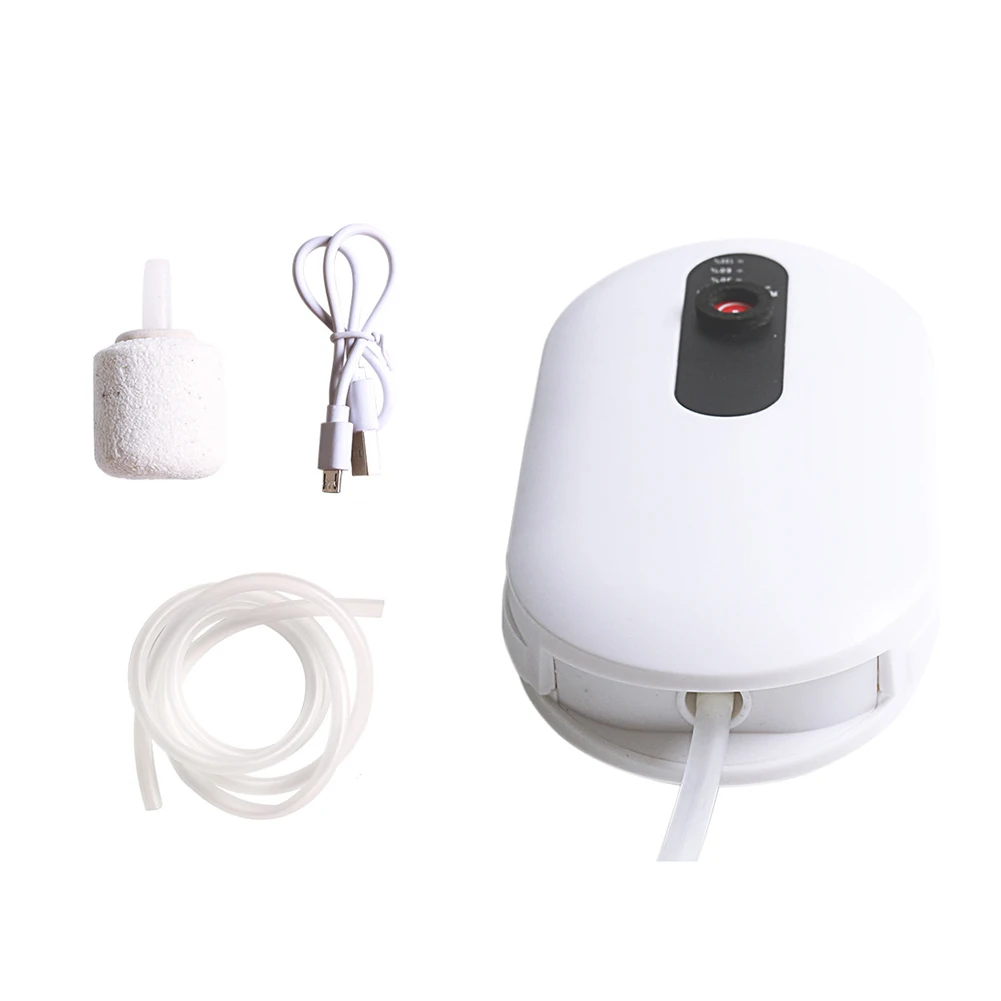 Self Contained Air Pump Fishing Tank Oxygenator Single Double Tube External Water Contact White Cm Line Length