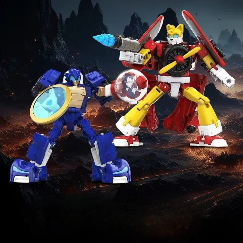 

Sonic Hedgehog Transformer Robot Toy Action Figure - G1 Movie Cartoon Anime Model Doll Co-branded Collectible Series Gift