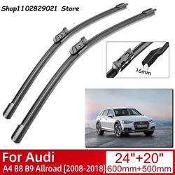 For Audi A4 B8 B9 Allroad 2008-2018 Car Accessories Front Windscreen Wiper Blade Brushes Wipers  2018 2017 2016 2015 2014 2013