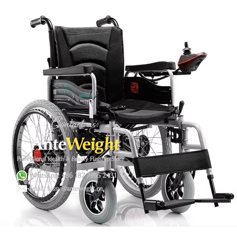 Foldable Lightweight Electric Wheelchair with Anti-Tilt Design