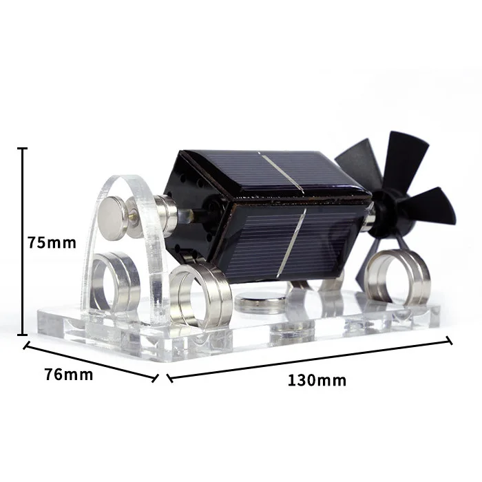 New Solar-Powered Magnetic Levitation Engine Model For Educational Fun Solar Electromagnetic Teaching Model Science Physics Tool