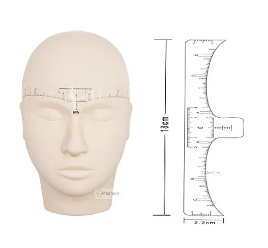 

50 шт., одноразовая Точная линейка для бровей для перманентного макияжа