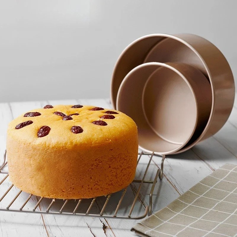 Bread Baking Trays 6/8-inch Cake Moulds for Household Use Non Stick Molds Storage Container Circular Baking Tools Height 79/94mm