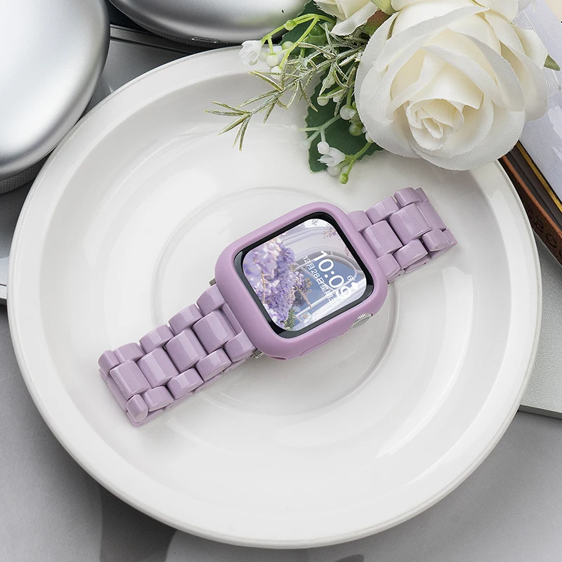Transparentes Armband für Apple Watch 44mm 45 46 49 38 40 41 42mm Buntes Armband für iWatch Series 12 11 10 9 8 7 6 5 4 SE – Detail 19