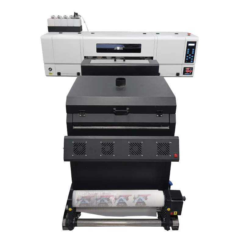 I3200A1 2 cabezales A1 pet flim DTF impresora sistema de tapado automático sistema de calefacción inteligente suministro de tinta pigmentada trazador de st-602