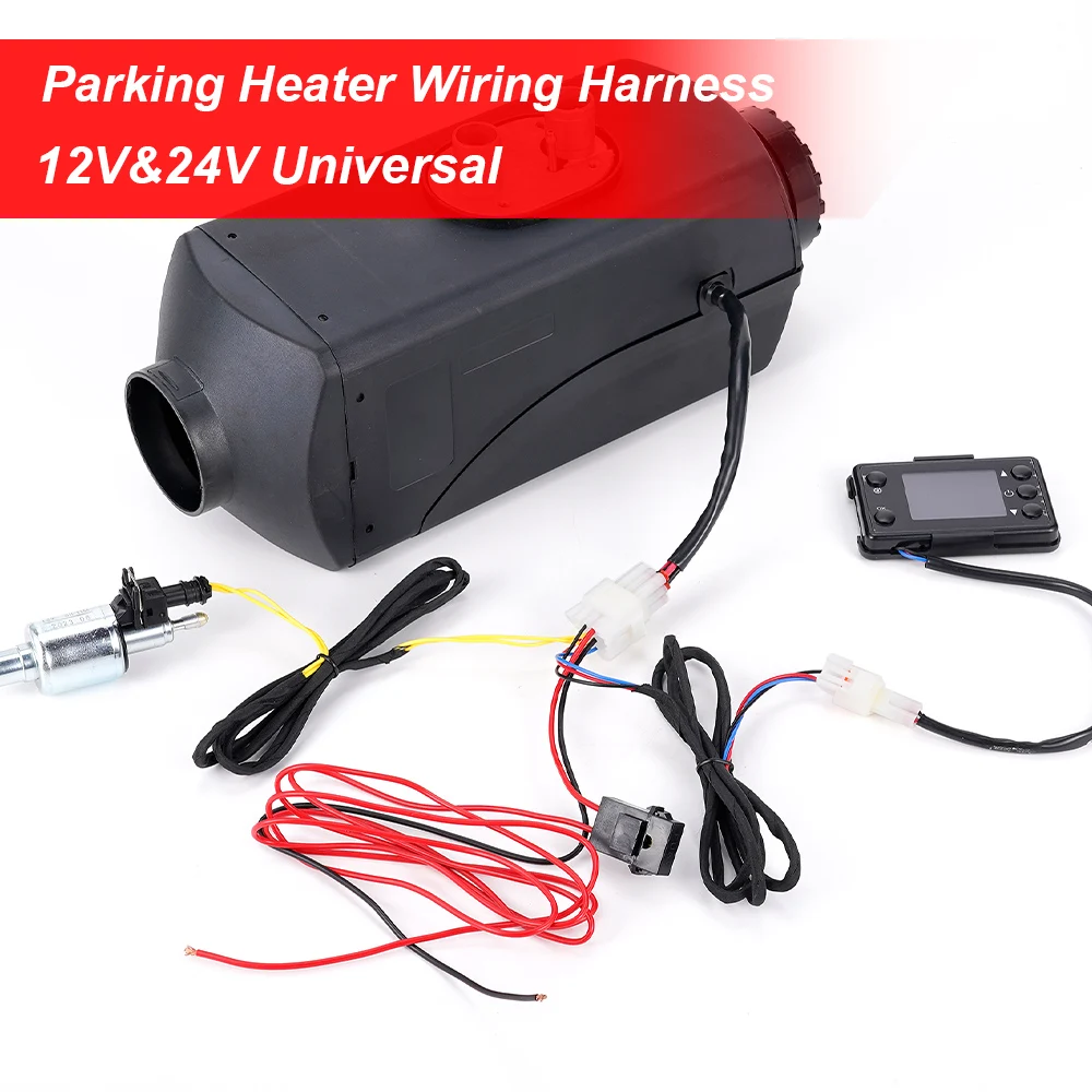 12V/24V Air Diesel Heater Wiring Harness Cable Adapter Round Triangle For Webasto Eberspacher Diesel Air Parking Heater